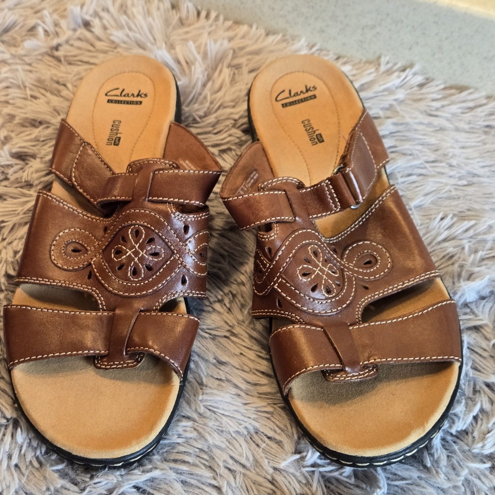 Clark Collection Soft Cusion Leisa Higley Sandals Size 12 - Picture 13 of 14
